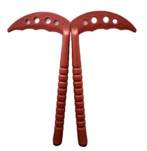 Plastic Training Kama Set Of 2 - 14 1/2" Long Red - Picture 1 of 1