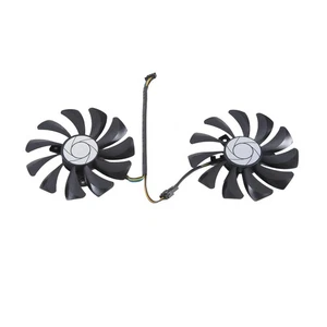 2X( 1 Pair Card Fan 85Mm Ha9010H12F-Z 4Pin Cooler Fan Replacement For Msi6643 - Afbeelding 1 van 7