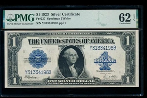 AC Fr 237 1923 $1 Silver Certificate PMG 62 EPQ - Picture 1 of 2
