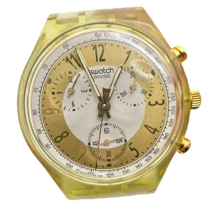 Working Vintage 1993 Swatch Golden Globe Chronograph - Picture 1 of 4