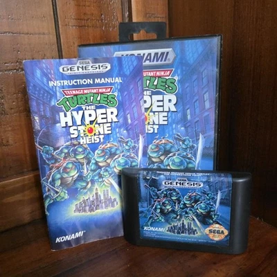 Teenage Mutant Ninja Turtles: Hyperstone Heist Sega Genesis en caja original con manual probado Foto 1 de 3