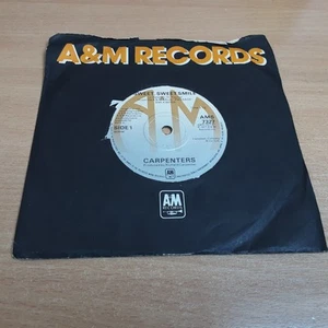 7" Single - Carpenters, Sweet Sweet Smile, 1977, A&M RECORDS (AMS 7327) - Picture 1 of 4