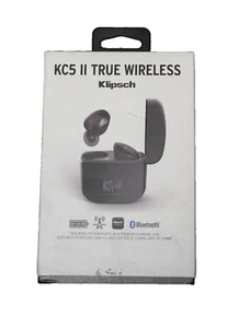 *NEW* Klipsch KC5 II True Wireless Earphones with Premium Charging Case - Picture 1 of 5