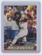 2001 Fleer Ultra Mark McGwire Baseball Card St. Louis Cardinals #84