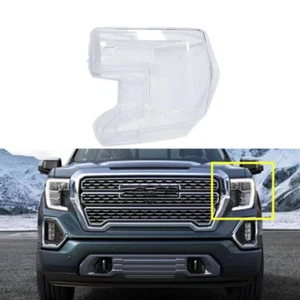 Left Headlight Cover Lens Lampshade Shell Clear For GMC Sierra 1500 2019-2021 - Bild 1 von 11