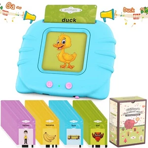 Kids Talking Flash Cards Learning Toys for Toddlers Ages 1 2 3 4 5 6 Year Old - Picture 1 of 19