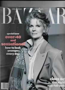Vintage Harper’s Bazaar August 1989 Candice Bergman Cover über 40 Ausgaben - Bild 1 von 1