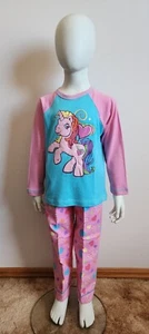 My Little Pony Girls Blue Pink Printed Cotton Flannel Pyjama Set Size 4 NOS 2007 - Picture 1 of 8