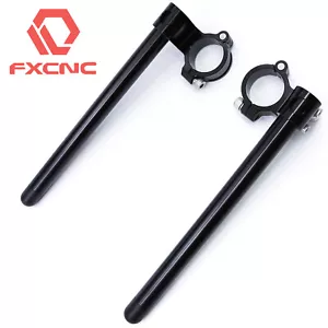 Universal Riser Height 50mm Motorcycle Clip-Ons Handlebar Handle Bar Clip Ons - Picture 1 of 12