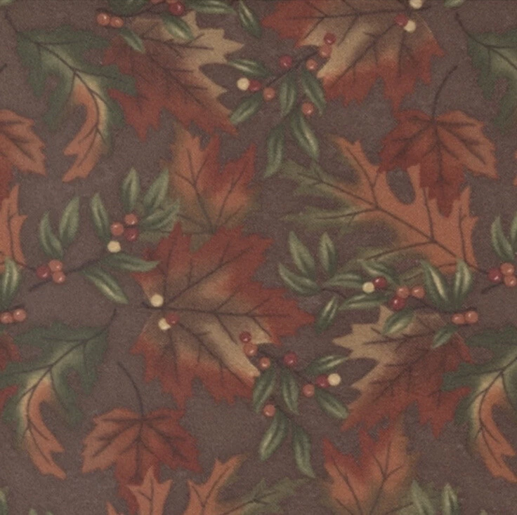Fat Quarter Moda Fall Melody Flannel By Holly Taylor Autumn Leaf Berry Fabric - Image 1 of 1
