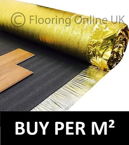 5mm or 6mm Sonic Gold Underlay - Wood - Laminate Flooring - Acoustic, Insulation - Picture 1 of 4