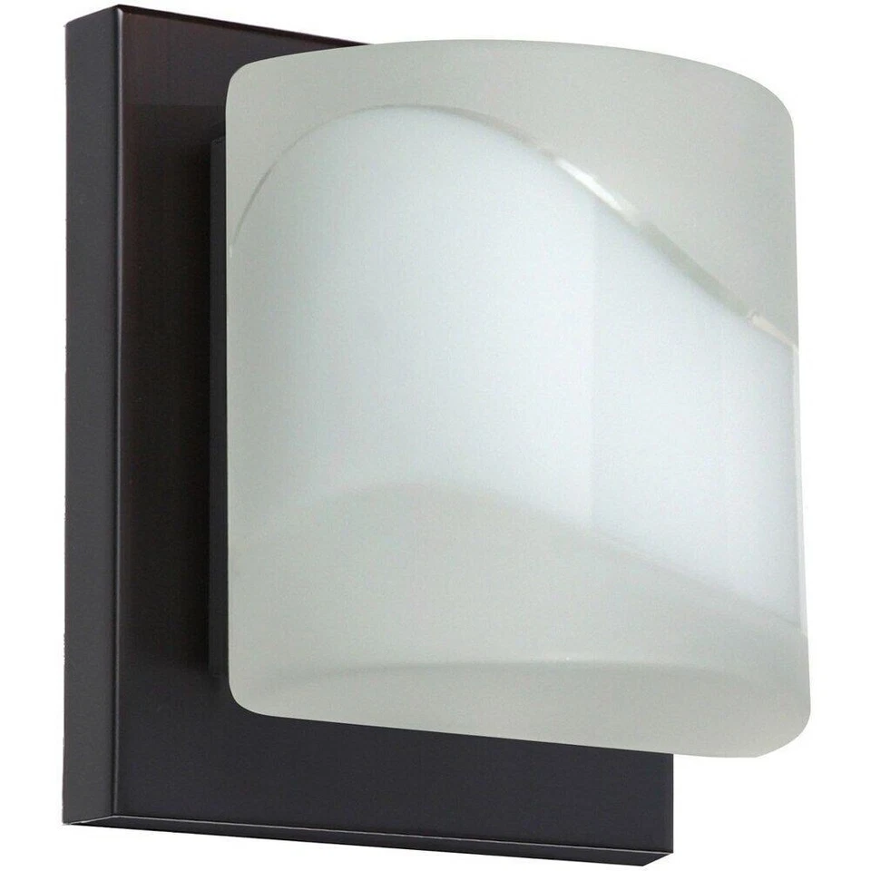 Besa Lighting - Paolo - 5.5 Inch 5W 1 LED Mini Wall Sconce Bronze Opal/Frost - Image 1 of 1