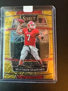 Matthew Stafford 2022 Panini Select Draft Picks #67 - Concourse - GOLD PRIZM - Picture 1 of 3