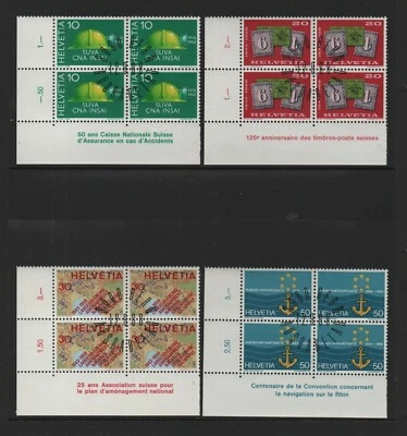 SWITZERLAND 1968 PUBLICITY ISSUE - BLOCKS OF 4 *VF USED/CTO* - Image 1 of 2