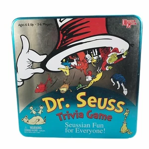 Juego de trivia Dr. Seuss de colección 2000 edades 6 en adelante familia 2-6 jugadores gato en sombrero - Imagen 1 de 3
