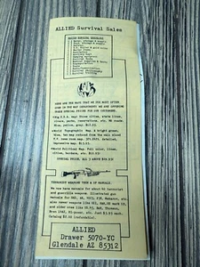 Vintage Allied Survival Sales Catalog & Stickers - Picture 1 of 8