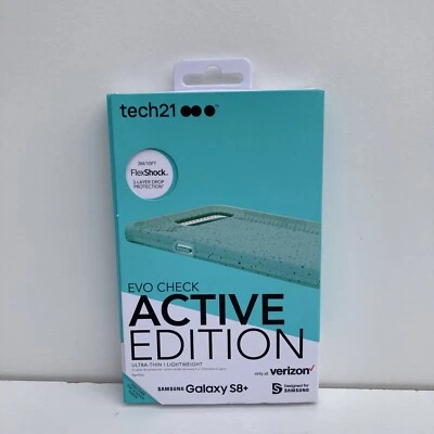 Official tech21 Evo Check Genuine Case for Samsung Galaxy S8 Cover Green - Image 1 of 4