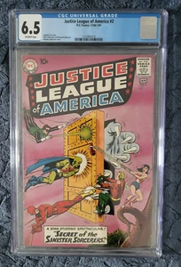 JUSTICE LEAGUE OF AMERICA #2 - CGC 6.5 - DC 1960 - OFF WHITE Pages - Picture 1 of 3