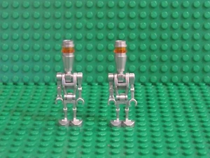 Lot of 2 LEGO Star Wars Silver Assassin Droid Minifigures 8015 sw0229 Clone SAD1 - Picture 1 of 2