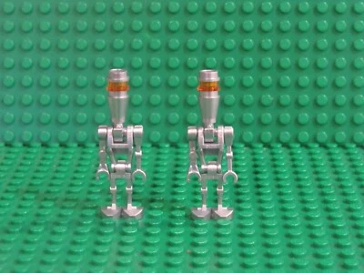 Lot of 2 LEGO Star Wars Silver Assassin Droid Minifigures 8015 sw0229 Clone SAD1 - Image 1 of 2
