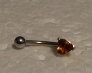 Body Jewelry Amber Rhinestone - Picture 1 of 4