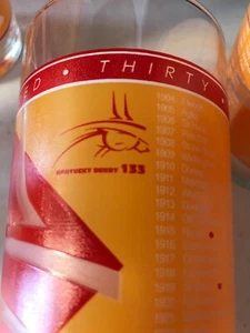 133 Kentucky Derby Glass. Slightly Irregular - Picture 1 of 6