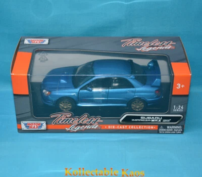1:24 Motormax - Timeless Legends - Subaru Impreza WRX Sti - Blue - Image 1 of 2