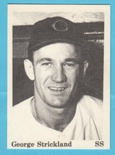 TCMA 1954  George Strickland -- Cleveland Indians Baseball Card -- Box 701