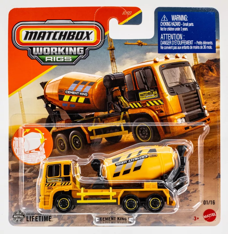 2025 Matchbox Working Rigs #1 Cement King HD™ YELLOW | MBX CONSTRUCTION | FSC - Image 1 of 1