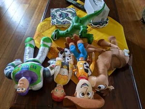 5 Toy Story BIG TOYS LOT Buzz Lightyear Woody Bullseye Horse TALKING Jessie TREX - Picture 1 of 9