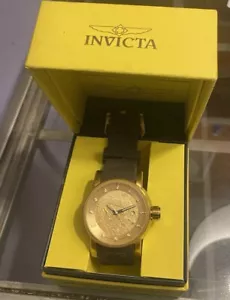 Invicta S1 Rally Automatic Dragon Gold Dial Brown Leather Men's Watch 12790 - Picture 1 of 1