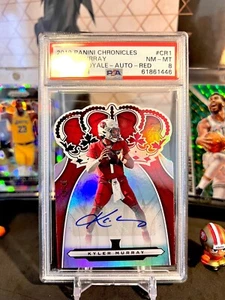 ⭐️ KYLER MURRAY 2019 PANINI CROWN ROYAL PSA 8 NM-MT RC AUTO ROOKIE RED SP /40 - Picture 1 of 2