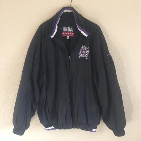 Sacramento Kings Jacket  NBA  G-III  Carl Banks   Purple and  Black   Size XL/EX Cover