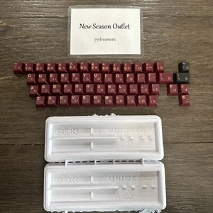 DROP Redsuns GMK Red Samurai Custom Gaijin Alphas Keycap Set - 55-Keys - Picture 1 of 5