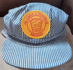 Railroad Conductor Oil Creek Titusville USA Cap Mens Large FLORIDA NICE - Picture 1 of 11
