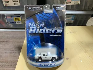 HOT WHEELS REAL RIDERS LIMITED EDITION 1963 CHEVY CORVETTE - Picture 1 of 1