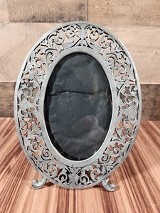 LENOX KIRK STIEFF Pewter Metal Picture Frame 3.5" x 5" - Picture 1 of 9