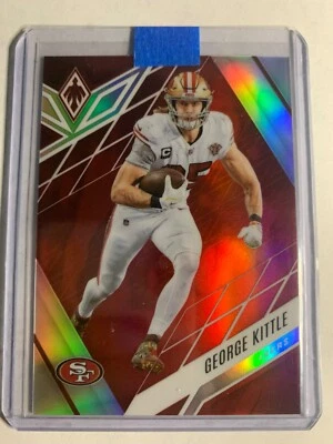 2022 Panini Phoenix Red Refractor #55 George Kittle #D /250 49ers - Image 1 of 2