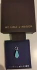 Monica Vinader Turquoise Charm Pendant Sterling Silver New b)