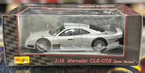 1/18 Mercedes Benz CLK GTR 'Road Version' Vintage Maisto | New - Picture 1 of 2