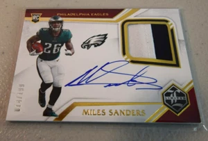 Panini Limited 2019/199 millas Sanders #120 RPA parche de novato automático radiocontrol - Imagen 1 de 3