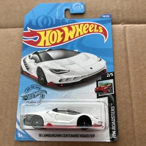 1 2020 Hot Wheels HW Roadsters White ‘16 Lamborghini Centenario Roadster - Picture 1 of 2