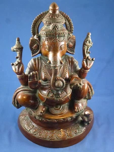 Ganesh Statue Figur Deko Feng Shui Ganesha aus Indien Nr. 2549 - Picture 1 of 11