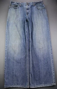 Jeans Vintage 2005 Azul Marino Antiguo Pierna Recta Algodón Talla 36X30 (Msr 36x28) - Imagen 1 de 10