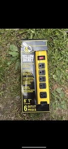 NEW Yellow Jacket Metal Surge Protector Strip 6 Outlets and 15 Foot - 5138N 5138 - Picture 1 of 2