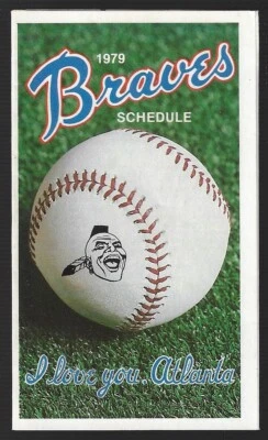 1979 Atlanta Braves MLB Baseball Schedule !!! Beech-Nut - Image 1 of 2