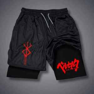 2 in 1 Compression Shorts for Men Gym Workout Running Shorts with Phone Pockets - Picture 1 of 79