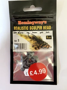 Hemingways Realistic sculpin heads in Small Medium and Large - Picture 1 of 4