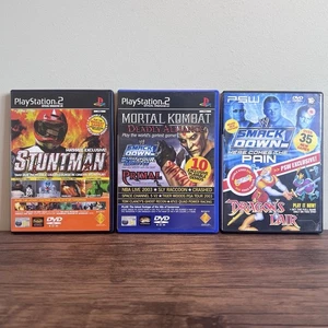 PlayStation 2 Official Mag & PSW Reino Unido Demo Disco + DVD Paquete Lote PS2 x 3 - Imagen 1 de 9