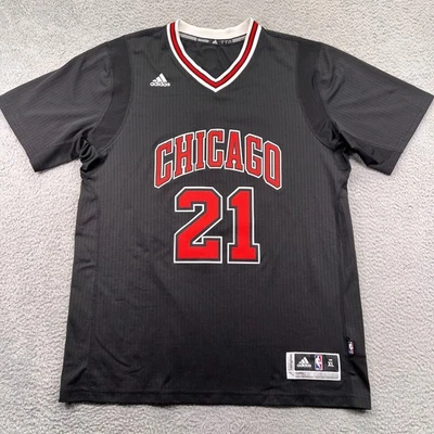 Jimmy Butler Chicago Bulls Adidas Jersey #21 Men XL Black Swingman NBA Authentic - Image 1 of 4